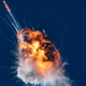 A rocket launched by Firefly Aerospace, the latest entrant in the New Space sector, is seen exploding minutes after lifting off from the central California coast on Thursday, Sept. 2, 2021.